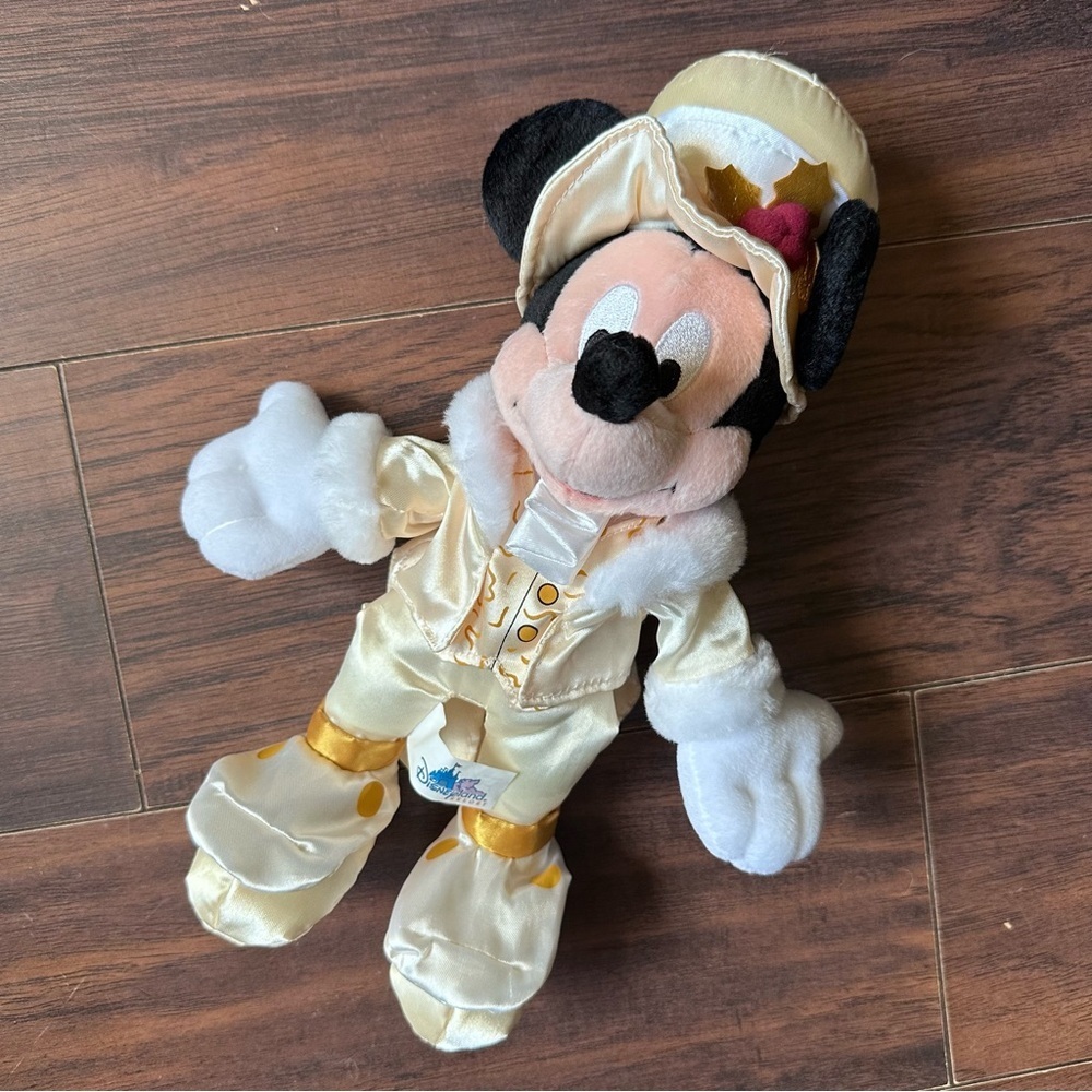 VTG 2000 Disney Mickey Mouse Holiday Victorian Retired 10" Push